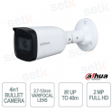 Dahua 2MP Full HD 2.7-12mm Motorized Smart IR 40m Bullet Camera IP67 4-in-1 Technology