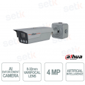 ITC431-RW4F 4MP AI Camera with 8-32mm Varifocal Lens, ANPR, Dual Light, IP68 IK10 - Dahua