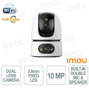 Telecamera IMOU Ranger Dual Pro 10MP Wi-Fi 6 Dual Lens 2.8 mm con AIgo Play e Smart Tracking