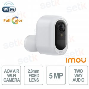 IMOU AOV Air 5MP Wi-Fi Camera Battery 2.8mm Lens AI Wi-Fi 6 Full Color Vision