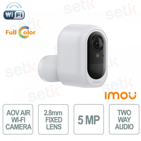 IMOU AOV Air 5MP Wi-Fi Camera Battery 2.8mm Lens AI Wi-Fi 6 Full Color Vision