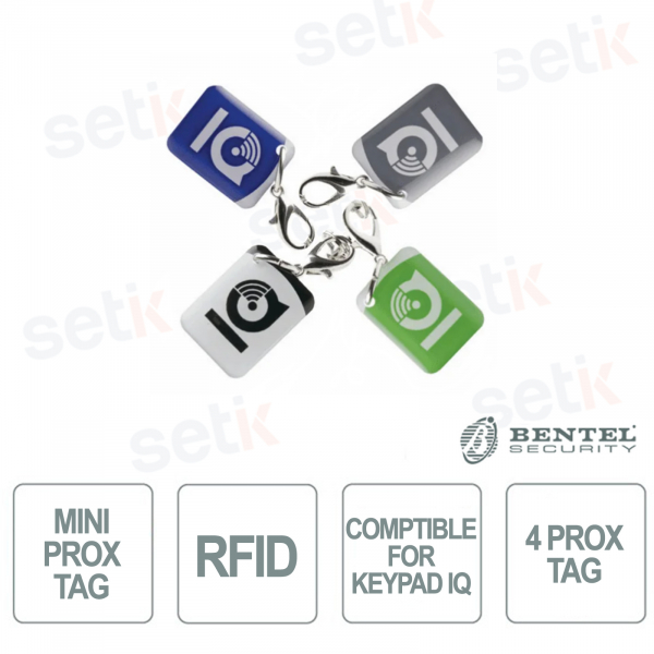 Mini Prox Tag RFID per Tastiera IQ KP | Confezione da 4 Tag Qolsys