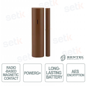 Guscio Marrone Originale per Bentel BW-MCN-P8M2 | Cover per Contatto Magnetico Wireless
