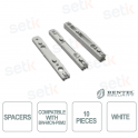 Distanziali Bianchi Bentel BW-MCN-P8M2 10 Pezzi Originali per Contatto Magnetico Wireless