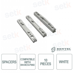 Distanziali Bianchi Bentel BW-MCN-P8M2 10 Pezzi Originali per Contatto Magnetico Wireless