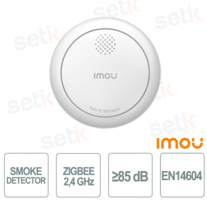 IMOU ZSM1 Zigbee EN14604 Smart Smoke Detector with 85 dB Alarm and 5 Year Battery