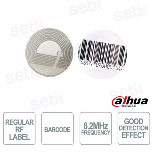 Dahua ISC-ETR1-R33 33x33 mm 8.2 MHz RF Anti-Theft Label Adhesive for Goods Protection
