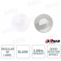Étiquette antivol RF adhésive blanche Dahua ISC-ETR1-R33-B 33 mm 8,2 MHz pour la protection des marchandises