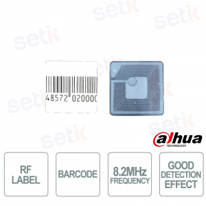 ISC-ETR1-2626 RF 8.2 MHz Self-Adhesive Anti-Theft Label 26x26 mm – 20,000 Pieces - Dahua