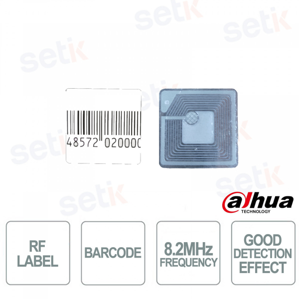 ISC-ETR1-2626 RF 8.2 MHz Self-Adhesive Anti-Theft Label 26x26 mm – 20,000 Pieces - Dahua