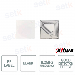 ISC-ETR1-2626E-B RF 8.2 MHz Blank Self-Adhesive Anti-Theft Label 26x26 mm – 20,000 Pieces - Dahua