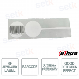 ISC-ETR1-R40J 8.2 MHz RF Jewelry Anti-Theft Tag with Barcode – 5,000 Pieces - Dahua