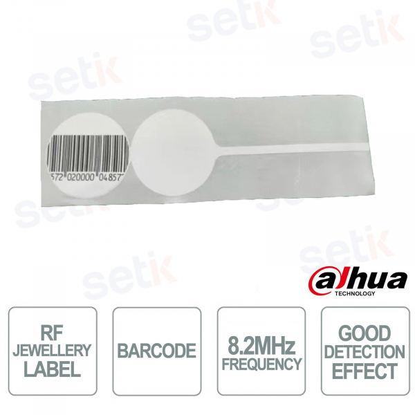 ISC-ETR1-R40J 8.2 MHz RF Jewelry Anti-Theft Tag with Barcode – 5,000 Pieces - Dahua