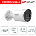 DS-2CD20166G3-IUY 16MP 2.8mm AcuSense DarkFighter IR Bullet IP Camera 40m PoE IP67 - Hikvision