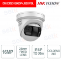 DS-2CD23167G3P-LIS2UY/SL 16MP 180° ColorVu 3.0 AI IP Camera 2.8mm Lens PoE - Hikvision