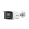 Caméra IP DS-2CD2T43G2P-LISU/SRB 4 MP, panoramique 2,8 mm, 180°, AcuSense, éclairage hybride intelligent PoE - Hikvision