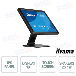 iiyama ProLite T1931SR-B2S Touchscreen Monitor 19" IPS Resistive IP54 HDMI DisplayPort