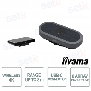 iiyama WP-MEET03M Sistema Wireless 4K per Presentazioni e Videoconferenze