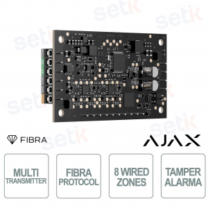 Ajax Superior MultiTransmitter 8 Fiber Inputs Wired Module for Third-Party Device Integration