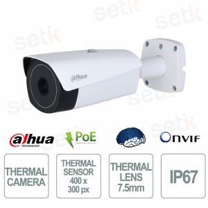 TPC-BF5401-B7-S2 7.5mm 400x300 AI PoE IP67 Thermal Camera for Perimeter Protection - Dahua
