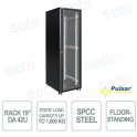 RS4268 Armadio RACK 19" 42U 600x800 a Pavimento IP20 per TVCC, LAN e Sistemi di Sicurezza - Pulsar