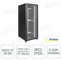 RS4281 Armadio Server RACK 19" 42U 800x1000 IP20 per TVCC, LAN e Sistemi di Sicurezza - Pulsar