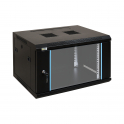 RW666 19" 6U 600x600 Wall-Mounted Rack Cabinet, 70 kg, Glass Door, IP20 - Pulsar