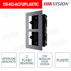DS-KD-ACF2/Modules encastrés en plastique (2 unités) pour interphone vidéo modulaire - Hikvision