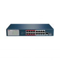 DS-3E0318P-E/M PoE Switch 16 Ports 130W Long Range 300m - Hikvision