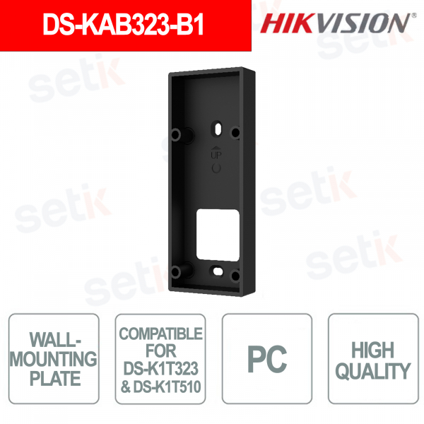 DS-KAB323-B1 Wall Mount Plate for DS-K1T323 and DS-K1T510 with Cable Management - Hikvision