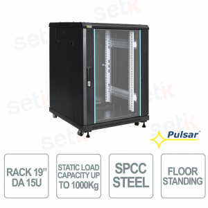 copy of Baie murale RWD966 19" 9U double section 600x600, 70 kg, IP20 - Pulsar