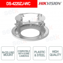 DS-4220ZJ-WC Staffa da Incasso a Soffitto per Telecamere Dome in Acciaio e Plastica Bianca - Hikvision