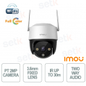 Telecamera Wi-Fi Cruiser SE+ 2MP IP66 con Ottica 3,6 mm, AI, Smart Tracking e Visione Notturna Color - Imou