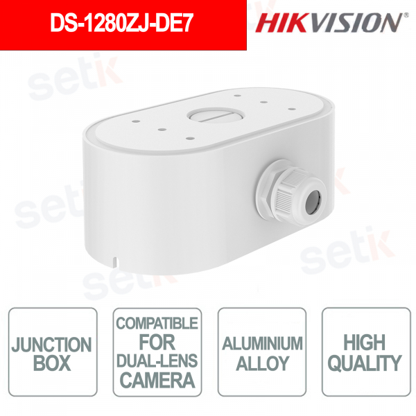 Boîtier de jonction en aluminium DS-1280ZJ-DE7 pour caméras réseau à double objectif - Hikvision