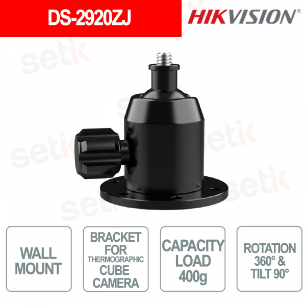 Support mural DS-2920ZJ pour caméras thermiques, rotation à 360° et inclinaison à 90° - Hikvision