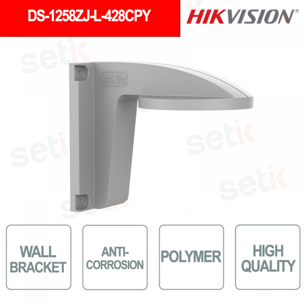 Support mural en polymère anticorrosion DS-1258ZJ-L-428CPY pour caméras - Hikvision