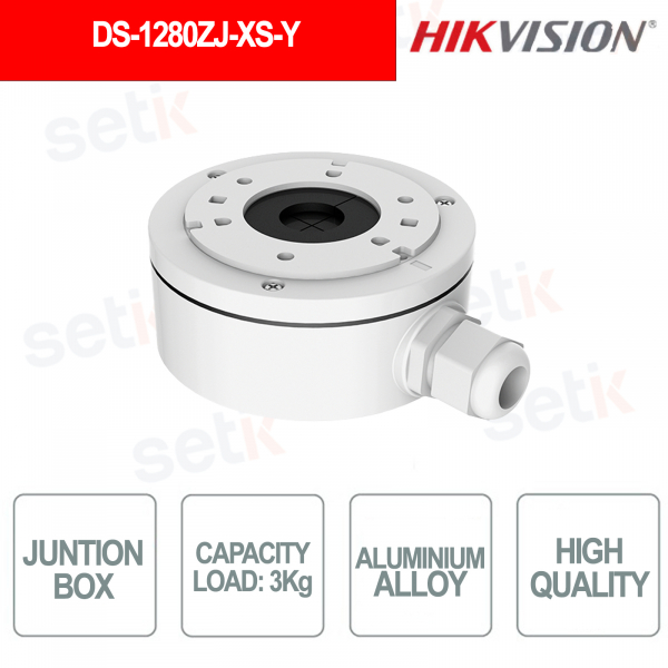 Boîtier de jonction en aluminium DS-1280ZJ-XS-Y pour vidéosurveillance - Hikvision