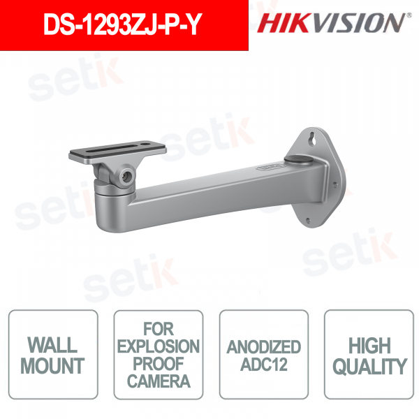 Support mural antidéflagrant pour caméra DS-1293ZJ-PY en aluminium anodisé ADC12 - Hikvision