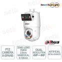 Caméra PTZ Dahua SDT4E425-4F-GB-A-PV1-S2 à double objectif 4+4 MP, zoom 25x IA, IA, IP66