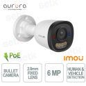PU3E 6MP PoE Bullet Camera 2.8mm F1.0 AI Full Color IP67 Night Vision - Imou