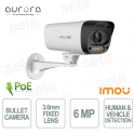 PU5E 6MP Telecamera Bullet PoE 3,6mm AI Full Color IP67 Night Vision - Imou