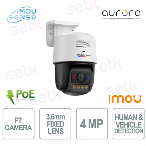 PU7L 4MP PoE Pan & Tilt Camera 3.6mm AI Full Color Smart Tracking - Imou
