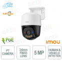PS7F 5MP PoE PT Camera 3.6mm AI Smart Tracking Night Vision and Active Deterrence - Imou