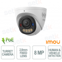 PS8H 8MP Turret Camera PoE 4K 2.8mm AI Night Vision IP67 Active Deterrence - Imou