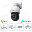 InSight PTZ5425 Telecamera PTZ IP 4MP 25X Ottica 5.2-130mm Auto Tracking IR 100m PoE IP66 - Vigi