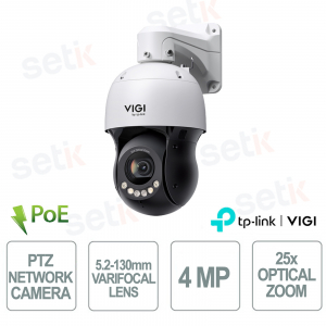 InSight PTZ5425 PTZ IP Camera 4MP 25X Optics 5.2-130mm Auto Tracking IR 100m PoE IP66 - Vigi