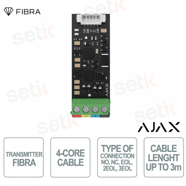 Ajax Superior Transmitter Fibra 143643.182.NC1 Modulo Integrazione Dispositivi Cablati Antifurto