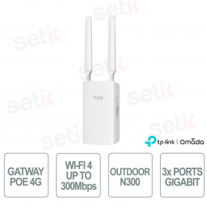 Passerelle extérieure TP-Link Omada ER603WP-4G : Wi-Fi Cat4 N300 PoE IP55 avec VPN et VPN.