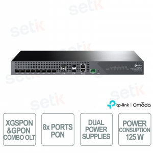 TP-Link DeltaStream DS-P7501-08 OLT 8 Porte XGS-PON GPON 100G per Reti Fibra Professionali