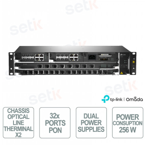 TP-Link DeltaStream DS-P8000-X2 32-Port GPON XGS-PON OLT Chassis with Centralized Management